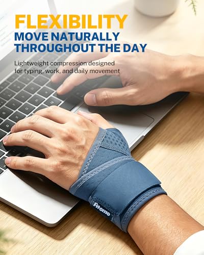 Wrist Brace with Soft Thumb Opening for Mild Carpal Tunnel Tendonitis Arthritis Sprains (Not for Thumb)
