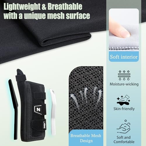 Wrist Brace with Thumb Splint for Carpal Tunnel, Thumb Pain Relief, Thumb Support Brace for De Quervains Tenosynovitis, Tendonitis Arthritis Thumb & Wrist Stabilizer Splint-Man &Woman Small Left Hand