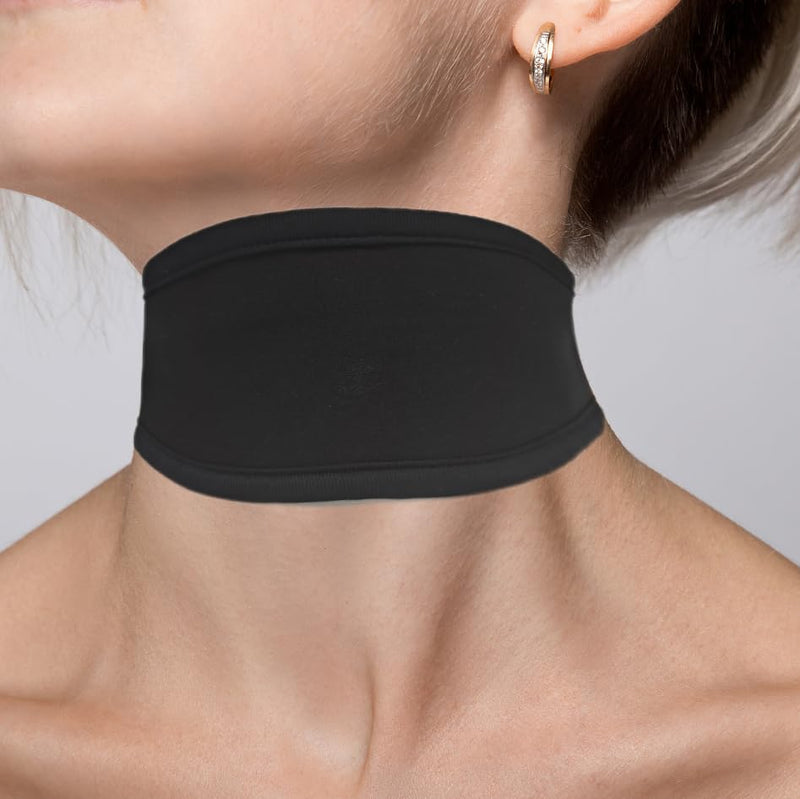 2 Pcs Trach Covers for Tracheostomy Tube Holder Adjustable Tracheostomy Supplies Dust- Proof Shield Neck Trach Cover Band Reusable Tracheostomy Care Kits for Men and Women (Black Beige) - BeesActive Australia