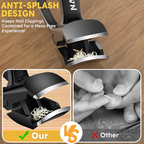 Nail Clippers for Seniors, Long Handled Toenail Clippers for Thick Toenails