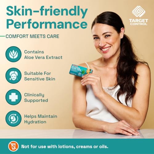 TargetControl Scar Tape for Surgical Scars, Silicone Sheets for Face, 1.2M Aloe Vera 1.2M