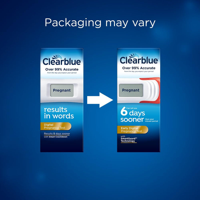 Clearblue Early Digital Pregnancy Test, Early Detection at Home Pregnancy Test, 5 Ct 5 Count (Pack of 1)