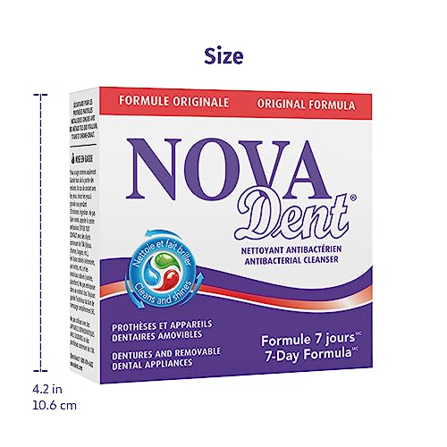 Novadent Denture Cleaner – Original – 6 Months (26 sachets) 26 Count (Pack of 1)