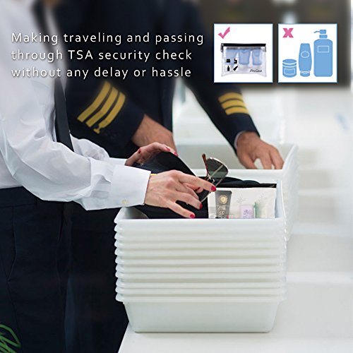 ProCase TSA Approved Fly Travel Toiletry Bag Makeup Pouch Bundle with Toothbrush Travel Case for Oral-B Pro 1000 1500 3000 5000 7000
