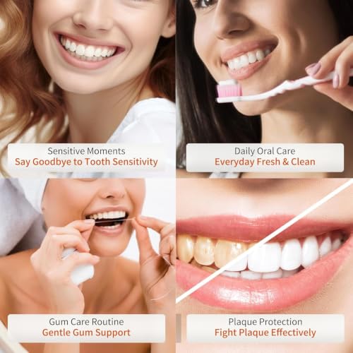 Toothpaste for Sensitive Teeth, Gentle Enamel Care, Helps Support Gum Care & Plaque Control, Strengthens Enamel, Fresh Breath for Daily Use 3.5 Fl Oz (Two Pack) Two Pack