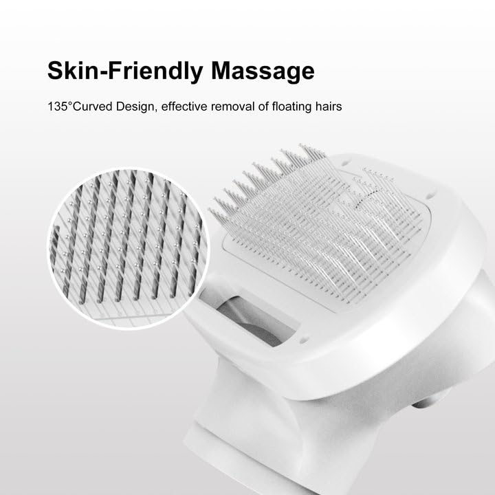 3 in 1 Pet Hair Dryer with Slicker Brush & Steam Spray, Self-Cleaning Wet Pet Grooming Brush with USB Rechargeable for Dogs/Cats Shedding, Cleaning, Grooming Home & Travel - BeesActive Australia