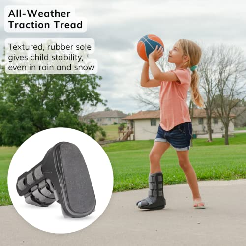 BraceAbility Pediatric Walking Boot - Children's Medical Walker Orthopedic CAM Support Shoe for Youth Ankle Break Injury, Kid's Stress Metatarsal Bone Fracture, Broken Foot or Toe Recovery Cast (M) Medium (Little Kid 4.5–7)