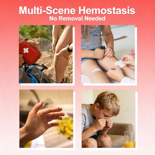 Soluble Hemostatic Gauze,4"X4" Quick Clot Combat Gauze Pads Pack of 10