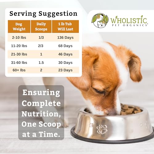 Wholistic Pet Organics Canine Complete & Salmon Oil - Dog Vitamins with Wild Alaskan Salmon Oil for Immune System, Skin, Coat & Overall Health - 1 lb Each