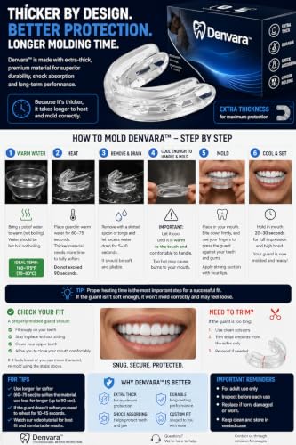 Multi-Purpose Mouth Guard – Custom Moldable Dental Guard for Nighttime Comfort, Clenching & Sports Protection