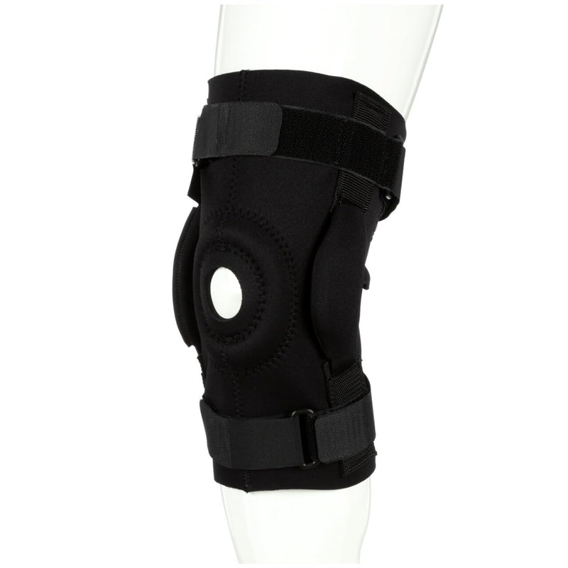 ACE Brand Hinged Knee Brace, Provides Firm, Stabilizing Support and Compression to Muscles and Joints, Adjustable Knee Brace With Knee Straps, Right or Left Knee Brace, One Size Fits Most