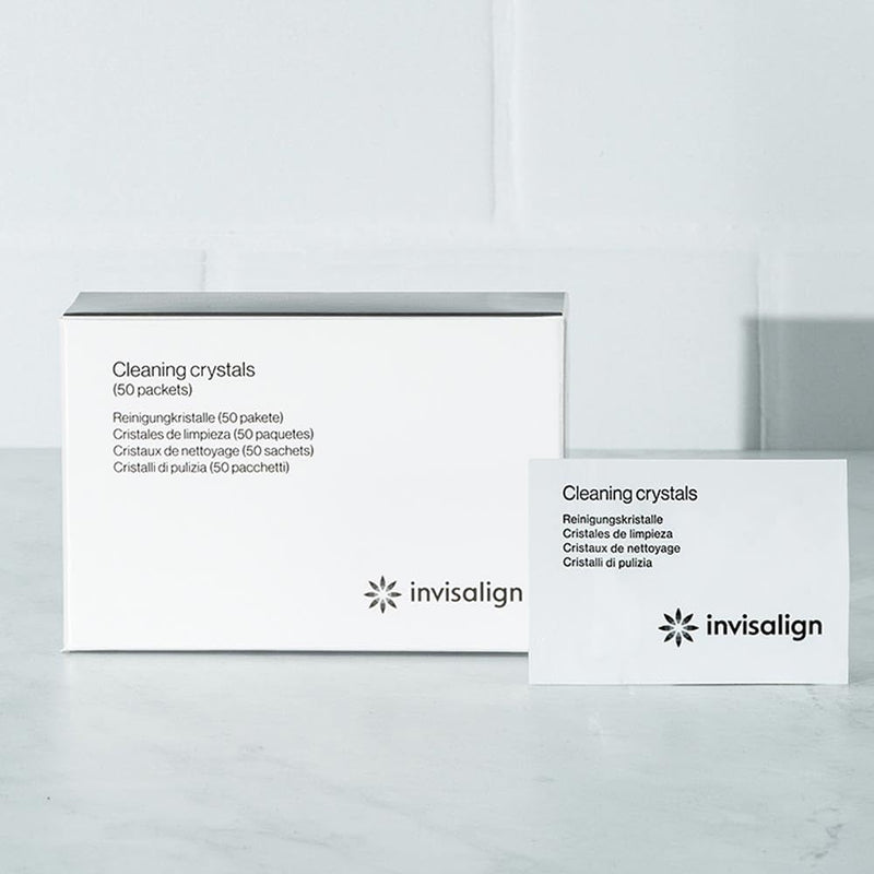 INVISALIGN Cleaning Crystals | Aligner and Retainer Cleaner | 50 Packets 50 Count (Pack of 1)