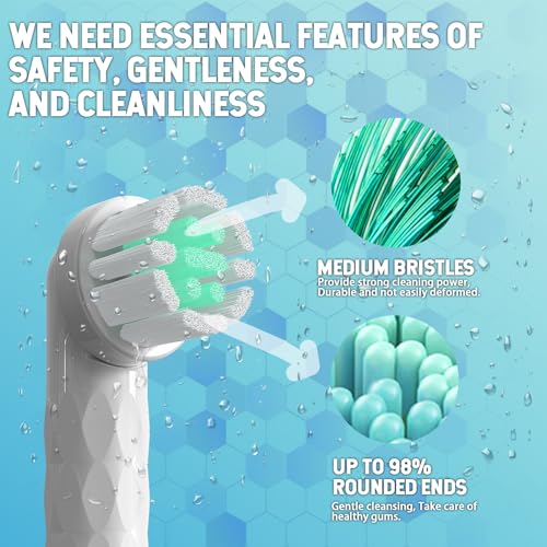 Replacement Heads for Quip Rev Oscillating Electric Toothbrush, White