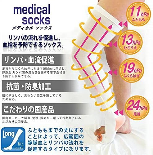 [Pourlemaman] Elastic stockings, health fan, medical socks, medical use, long type, general medical equipment - BeesActive Australia