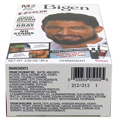 Bigen Ez Color For Men M2 Real Black Kit (Pack of 3) 0.94 Ounce (Pack of 3)