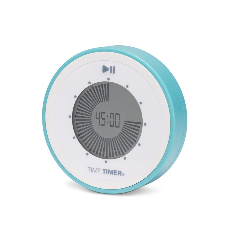 Time Timer Twist 90-Minute Digital Countdown Clock — for Kids Classroom Learning, Homeschool Study Tool, Teachers Desk Clock, Exercise and Kitchen Timer (Lake Day Blue) Lake Day Blue 3 inch - BeesActive Australia