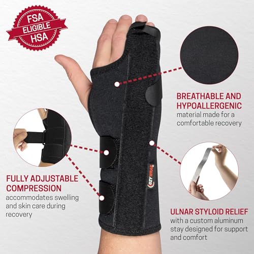 Boxer Fracture Hand Splint for 4th & 5th Metacarpals (Left Hand) Regular Left-Hand