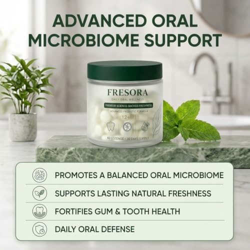 Bad Breath Treatment for Adults, 30 Chewable Tablets with Blis K12 & M18, Mint, Oral Health Support