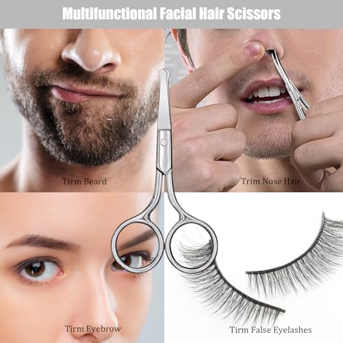 Fcysy Professional Barber Scissors - Thinning Shears for Men & Women, Salon Hair Trimming Kit with Scissors Set Pink 13pcs