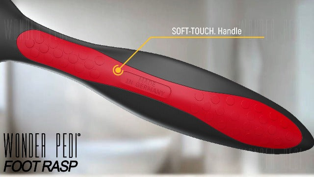 Made in Germany Double Sided Metal Foot File - Stainless Steel Feet Callus Remover - Feet Scrubber Dead Skin - Heel Scraper Cracked Heels Repair Professional Foot Rasp.