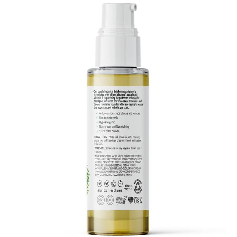 Brittanie's Skin & Scar Repair Accelerator For C Section Recovery, Scars, Stretchmarks & Tattoos | Natural, Non-Toxic Healing Treatment, Dermatologist Recommended, Deeply Nourishes, Reduces Wrinkles