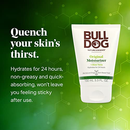 Bulldog Mens Skincare and Grooming Face Moisturizer Original, 3.3 Fluid Ounce (Pack of 3) 3.3 Fl Oz (Pack of 3)