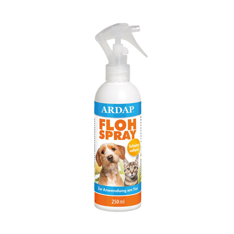 Ardap flea spray 250ml for use on animals - up to 4 weeks of protection for targeted flea control in dogs and cats (PT19) Flea spray 250ml - BeesActive Australia