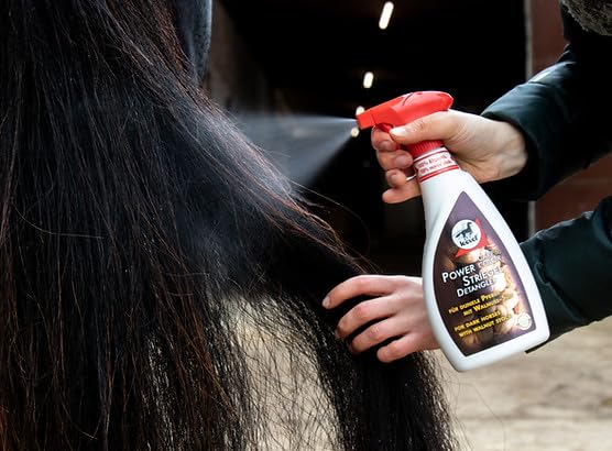 Leovet Power Harrow Walnut Spray Bottle | 550ml | Grooming for horses with dark fur | Faster combing of mane and tail | ADMR compliant, no waiting period - BeesActive Australia