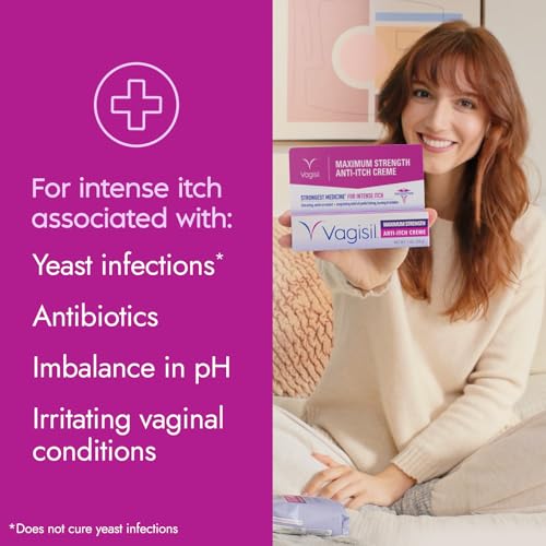 Vagisil Feminine Cream with Benzocaine for Women, 1 oz 1 Ounce (Pack of 1)
