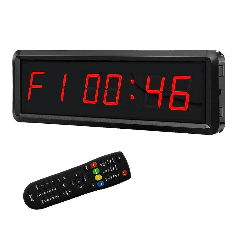 LED Digital Countdown Wall Clock Fitness Timer Stopwatch for Gym (1.5inch Digital High) 1.5inch Digital High - BeesActive Australia