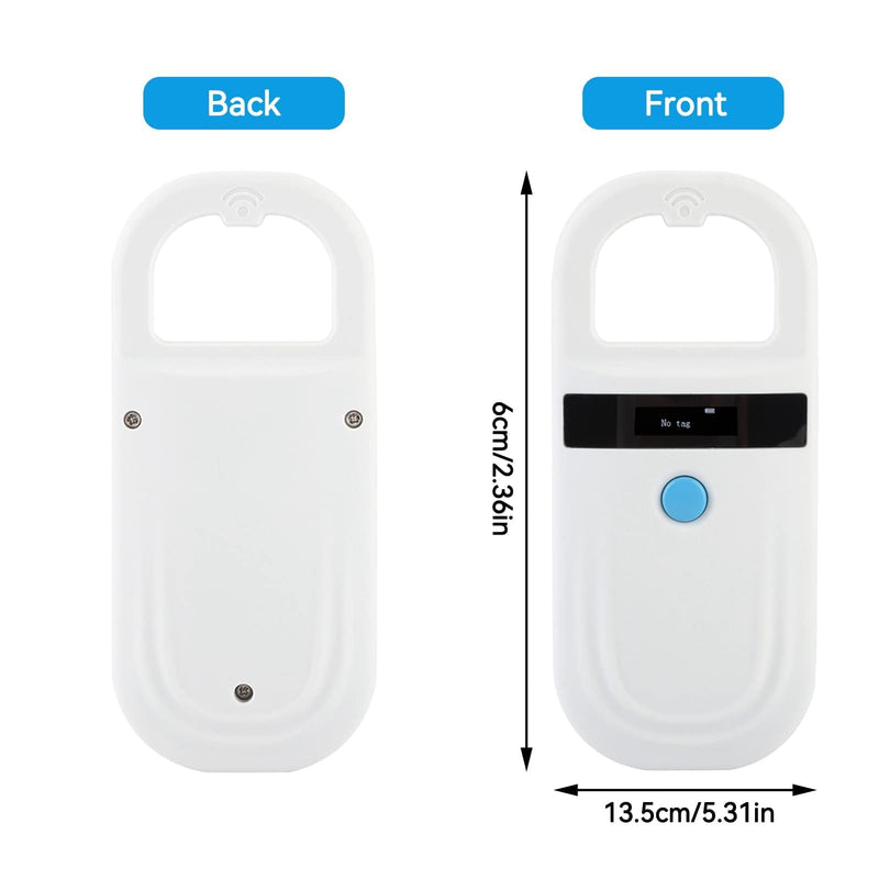 Pet ID Reader, Rechargeable Pet Microchip Scanner Pet Chip ID Scanner Animal Handheld Reader Pet Tag Display for ISO 11784/11785, FDX-B and EMID, Pet Tag Scanner for Animal - BeesActive Australia