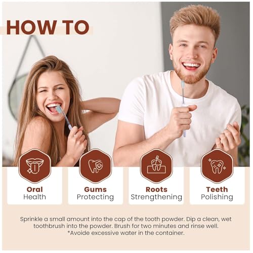 Elemental Wellness Remineralizing Tooth Powder for Healthy Teeth & Gums – All Natural Clove Flavor, Fluoride-Free, Vegan, No Artificial Flavors, 2 oz, Strengthens Enamel & Promotes Oral Health