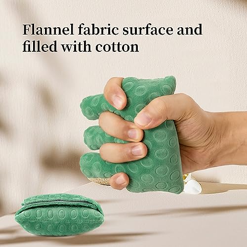 Adjustable Removable Finger Separator Protector Hand Contracture Cushion Padding Pillow Prevention Aid Training Tool With Fingers Hands Splints (Green) Green