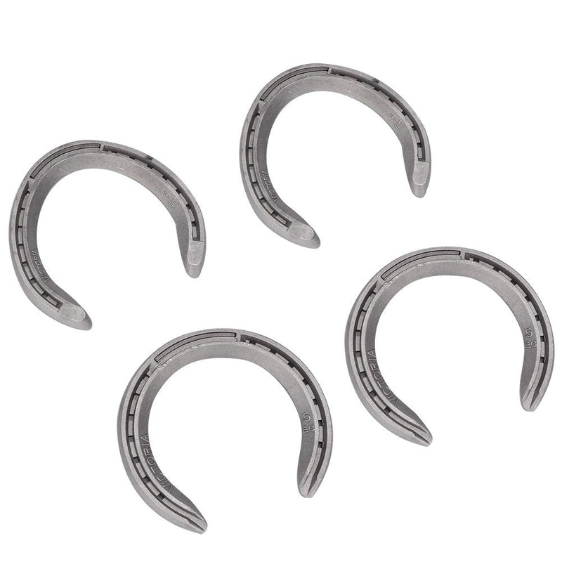 Horseshoe, 4pcs Aluminum Alloy Horse Shoes Horse Riding Equestrian Tools, for Horses That Have More Exercise or Work(13cm) - BeesActive Australia