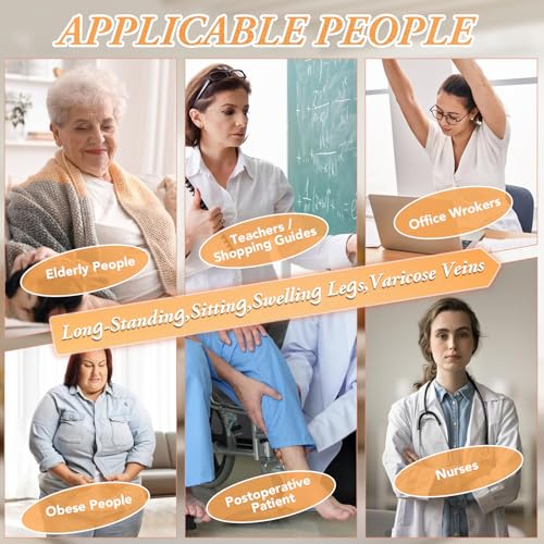 2 Pairs Medical Compression Pantyhose for Women, 20-30mmHg Graduated Support Tight Pants, Opaque Footless M Beige&Black