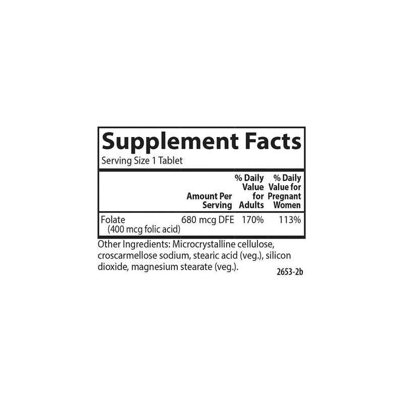 Carlson Folic Acid, 400 mcg, Prenatal Support, 300 Tablets | Fetal Development; Important B Vitamin for Pregnant Women 300 Count (Pack of 1)