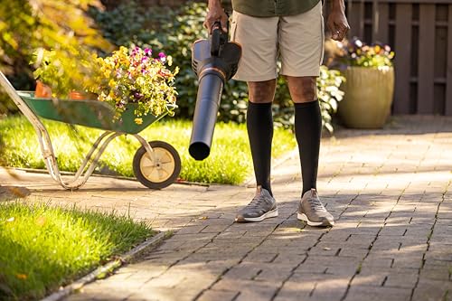 Dr. Scholl's Men's Athletic & Work Compression Over the Calf Socks - 1 & 3 Pair Packs - Fatigue Relief 7-12 Black (3 Pairs)