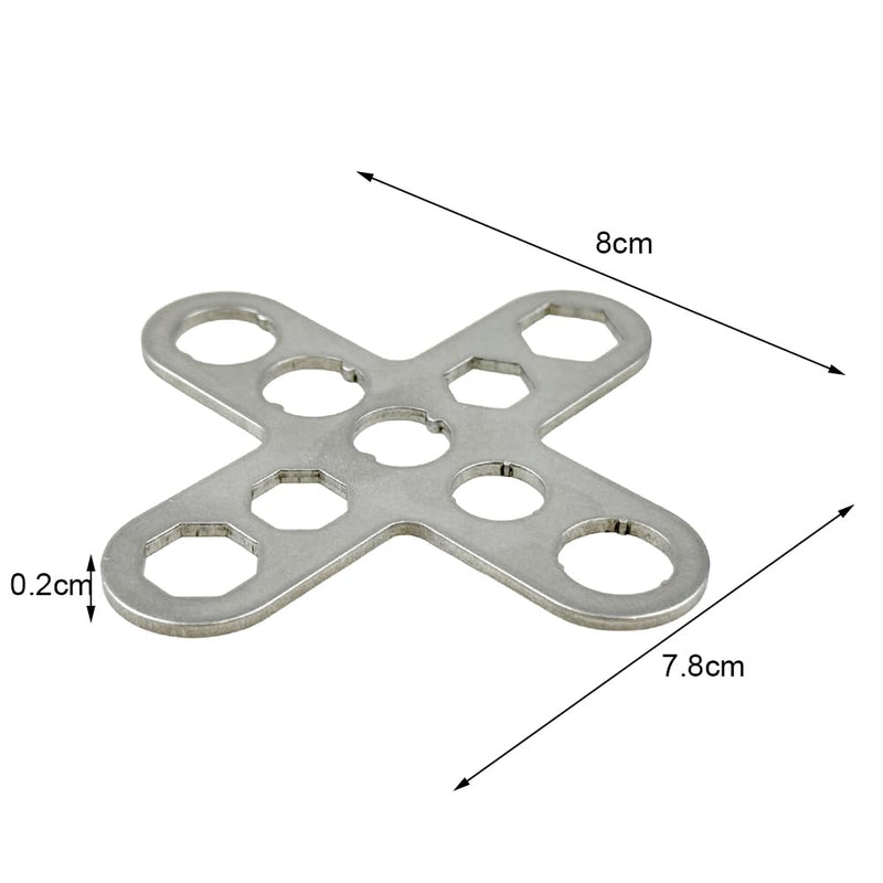 Dental Turbine Handpiece Wrench, Dental Remove Back Cover Wrench for Dental Turbine Handpiece Implant Motor Spanner Tool Cartridge Rotor Repair Tool (C Style) C Style