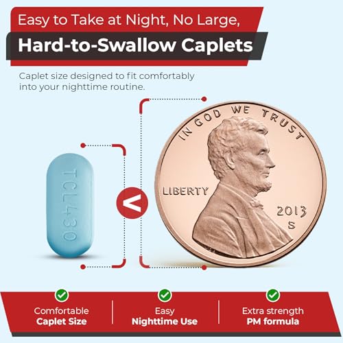 TIME-Cap Labs Extra Strength Acetaminophen PM Pain Reliever, 400 Caplets 400 Count ( Pack of 1)