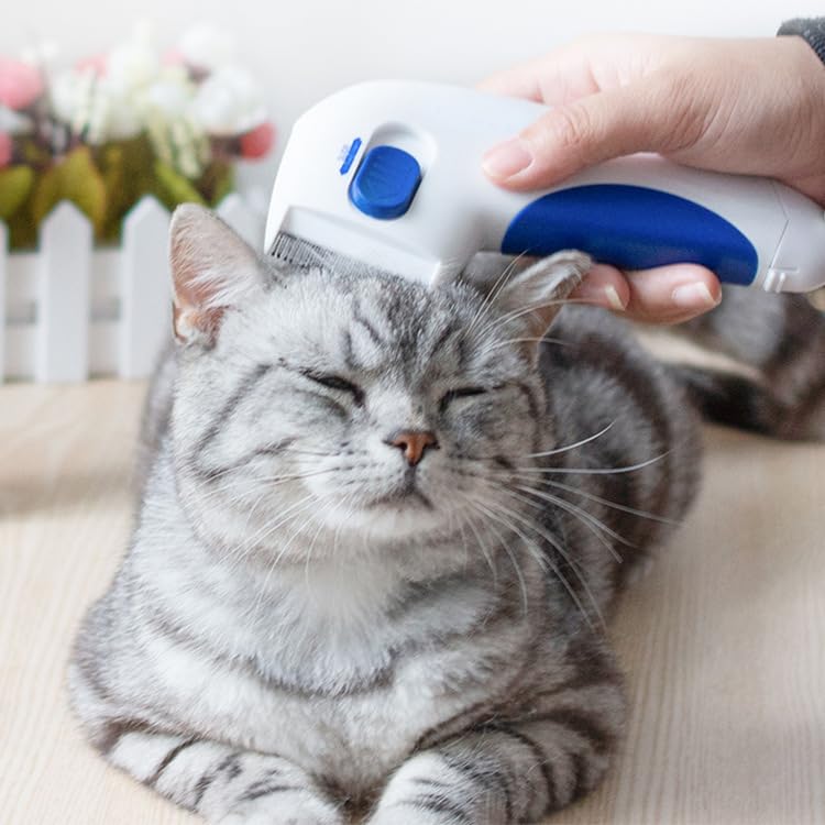 Cat Dog Flea Comb, Electronic Flea Comb, Lice Remover, Pet Grooming Comb Brush for Dogs Cats, Effective Flea Removal - BeesActive Australia