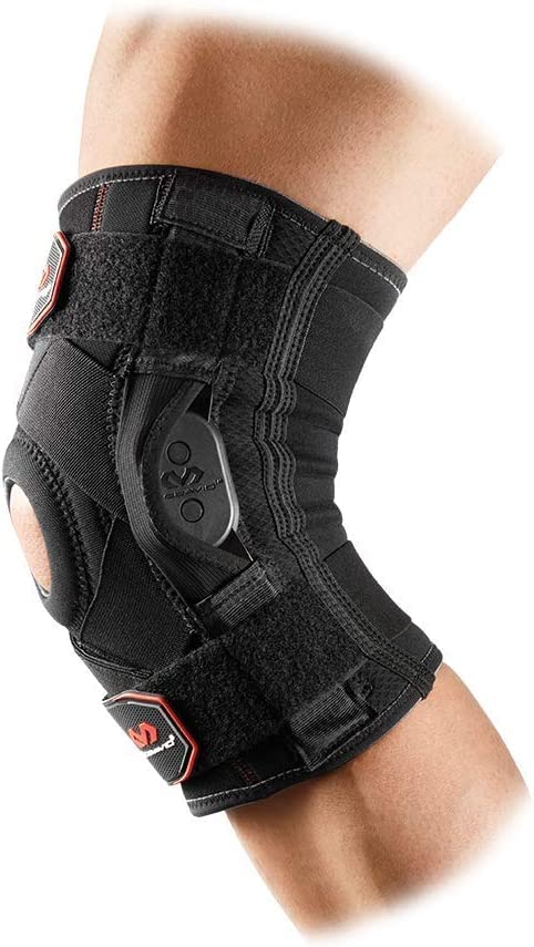McDavid Hinged Knee Brace for Men and Women, Knee Brace with Side Stabilizers, Knee Compression Sleeves and Stability Straps for ACL, LCL, Arthritis, Tendonitis, MCL, Patella, Left and Right Medium