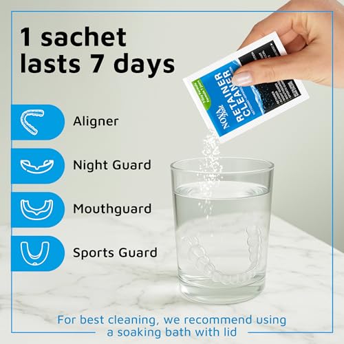 Novadent Retainer Cleaner - 168-Day (2 x 12 sachets) 12 Count (Pack of 2)