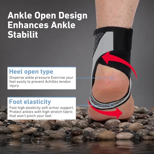 Ankle Brace for Men & Women, Grey, 1 Pc