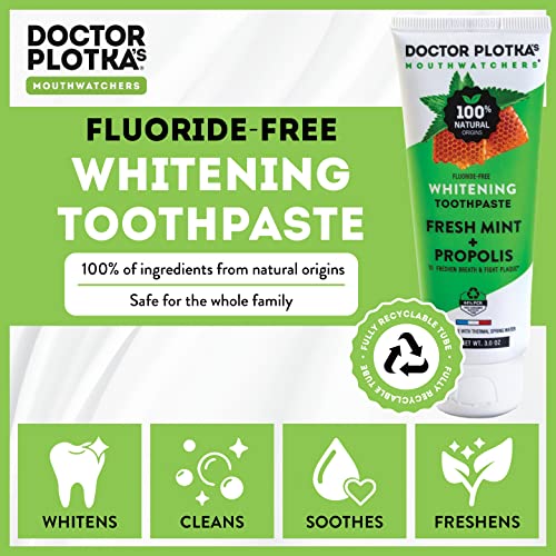 Mouthwatchers Fluoride Free Hydroxyapatite Toothpaste, Mint, 4-Pack, 3 oz 3 Ounce (Pack of 4)
