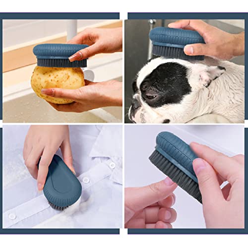 VWMYQ Heavy Duty Nail Brush Fingernail Scrub Brush, Durable Stiff Bristles Nail Scrub Brush, Hand and Nail Cleaning Brush for Men & Mechanics (Hand Wash Brush - Blue) Hand Wash Blue
