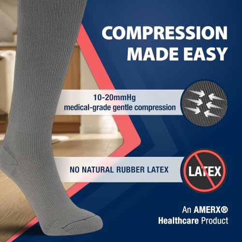 Garment Liner, Unisex, Light Foot-to-Ankle Compression, Tan & Grey, Small - XXLarge, 1 2 4 Undersocks/Pack