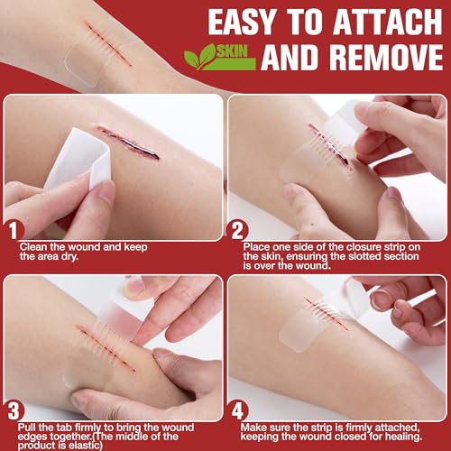 Emergency Wound Closure Strips - Dotodo 4PCS - (HSA or FSA Eligible)
