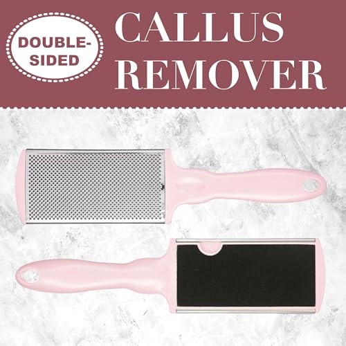 Pink Callus Remover Tool - Professional Foot File & Callus Shaver for Feet Pink