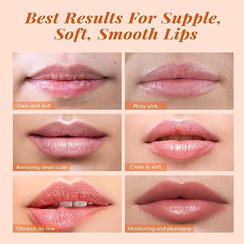 ANAI RUI Lip Scrub & Lip Mask Set, Peach orange