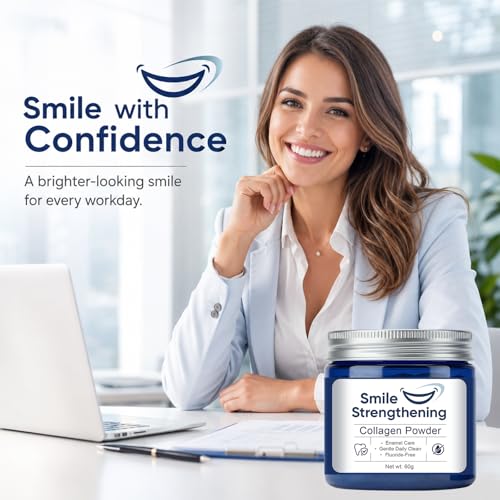 Collagen Tooth Powder, 60 g, Nano-Hydroxyapatite Gum Care 2 Ounce (Pack of 1)